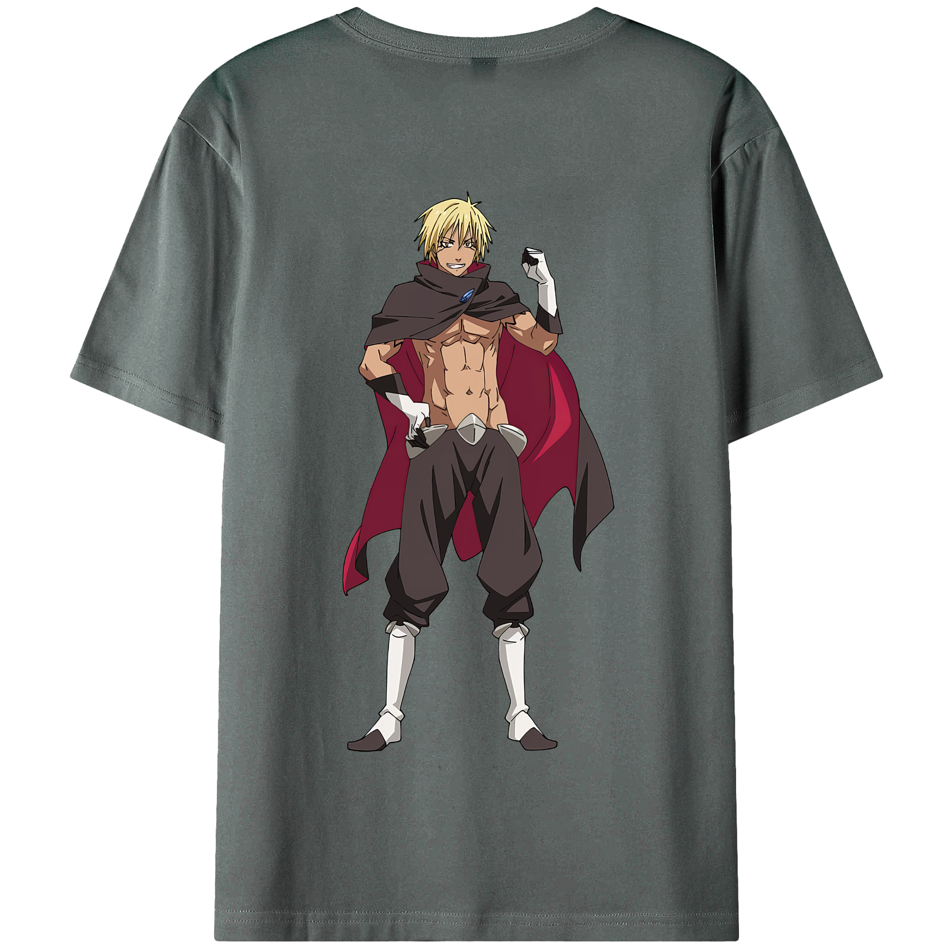 （画像用） 転スラ Regarding Reincarnated to Slime 綿100％半袖Tシャツ（背面プリント）